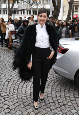 Sofia Carson- Elie Saab Show at Paris Fashion Week