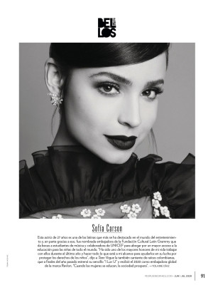SOFIA CARSON in People en Espanol, June 2020