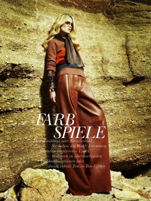 Sophie Holmes ~ Elle Germany 'Farb Spiele' by Katerina Tsatsanis