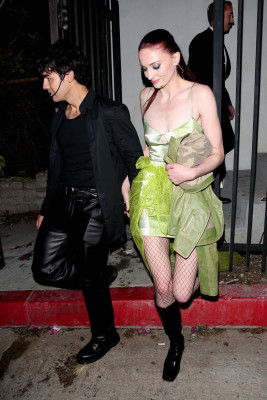 Sophie Turner - Leaving a Halloween Party in LA 10/31/2021