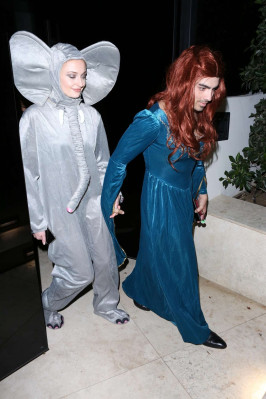 Sophie Turner and Joe Jonas – Attend a Halloween party in Los Angeles