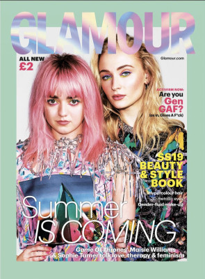 Sophie Turner and Maisie Williams – Glamour UK March 2019