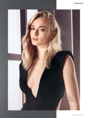 SOPHIE TURNER in Marie Claire Magazine, Australia June 2019
