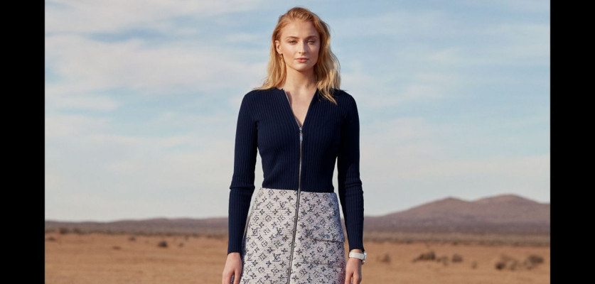 Sophie Turner – Louis Vuitton Tambour Horizon Campaign February 2019