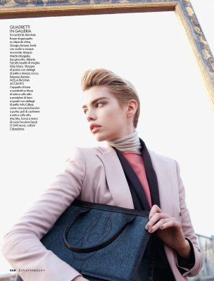 Stella Maxwell ~ Elle Italia October 2011 by Marcelo Krasilcic