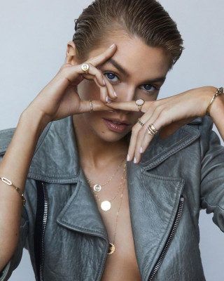 Stella Maxwell by Adam Franzino for Logan Hollowell Jewellery // 2020