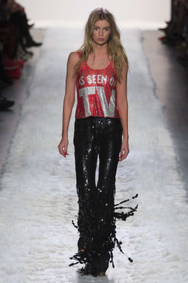 Stella Maxwell – Jeremy Scott Runway 2017 in New York