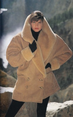 Stephanie Seymour for Bergdorf Goodman fall 1987