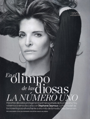 Stephanie Seymour ~ Elle Spain October 2016 by Gilles Bensimon