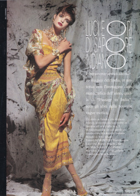 Stephanie Seymour ~ Harper&#039;s Bazaar Italy March 1985 by Bill Connors