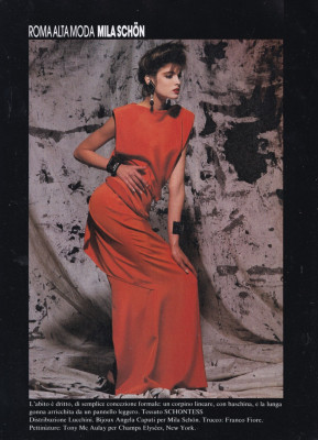 Stephanie Seymour ~ Harper&#039;s Bazaar Italy March 1985 by Bill Connors