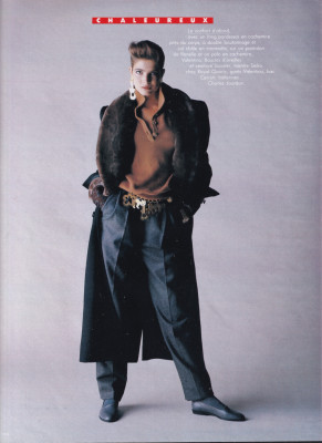 Stephanie Seymour ~ Madame Figaro France September 1986 by Bruno Juminer