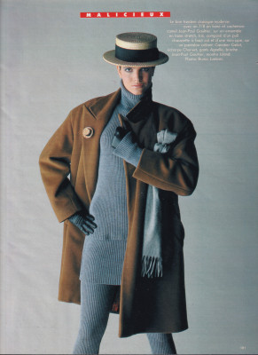 Stephanie Seymour ~ Madame Figaro France September 1986 by Bruno Juminer