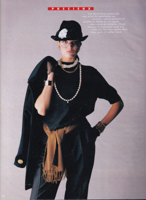Stephanie Seymour ~ Madame Figaro France September 1986 by Bruno Juminer