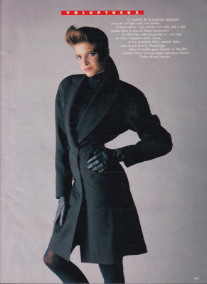 Stephanie Seymour ~ Madame Figaro France September 1986 by Bruno Juminer