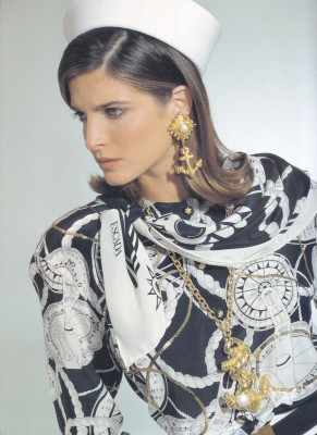 Stephanie Seymour &amp;amp; Yasmeen Ghauri for Escada catalogue spring/summer 1991