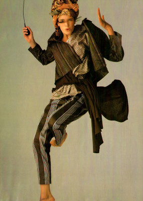 Stephanie Seymour for VOGUE Germany January 1986 by Michel Comte