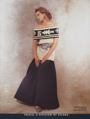 Suzanne Lanza for Crisca Spring 1990