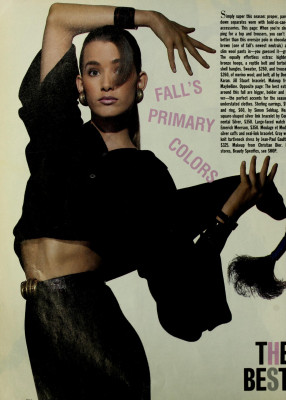 Suzanne Lanza for MADEMOISELLE US Sept 1986 by GILLES TAPIE