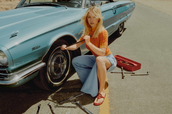 Sydney Sweeney by Charlotte Wales for Tory Burch Summer 2022 Campaign