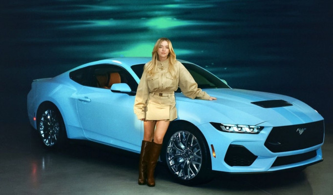 Sydney Sweeney – Ford Mustang GT Promo, January 2024