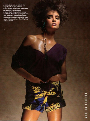 Talisa Soto ~ Vogue Italia February 1984 #2 by Albert Watson