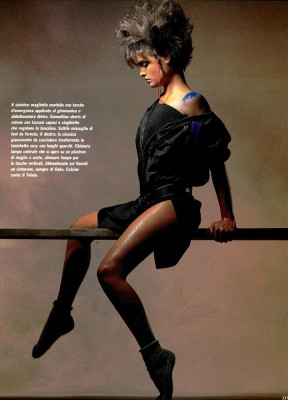 Talisa Soto ~ Vogue Italia February 1984 #2 by Albert Watson