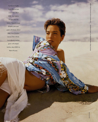 Tatjana Patitz ~ US Harper&#039;s Bazaar May 1991 by Phillip Dixon