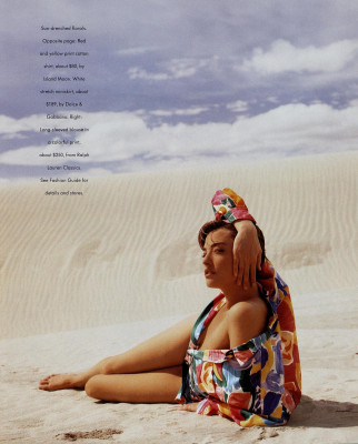 Tatjana Patitz ~ US Harper&#039;s Bazaar May 1991 by Phillip Dixon