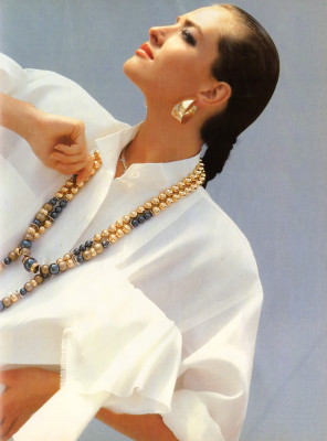 Paulina Porizkova &amp;amp; Tatjana Patitz for Harper´s BAZAAR Neth &amp;amp; Belg Summer 1986