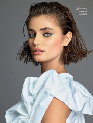 Taylor Hill by Nico Bustos for Vogue Greece // January 2021