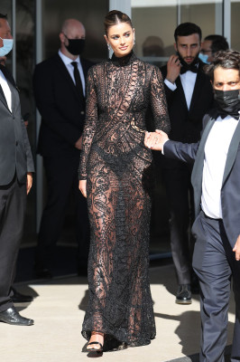 Taylor Hill - Leaves Hotel Martinez at Cannes Film Festival 07/10/2021