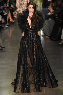 Taylor Hill - Elie Saab Haute Couture fashion show in Paris