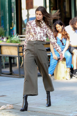 Taylor Hill - On Set of a photoshoot in New York
