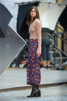 Taylor Hill - On Set of a photoshoot in New York