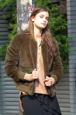 Taylor Hill - On Set of a photoshoot in New York