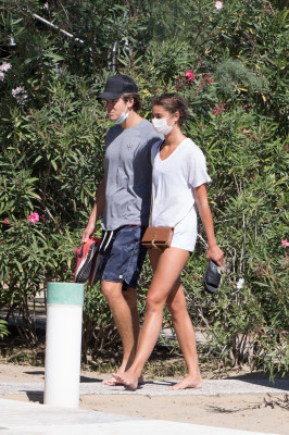 Taylor Hill at the beach during the 77th Venice Film Festival | 03.09.2020