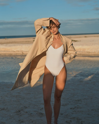 Taylor Hill for Banana Republic July Collection