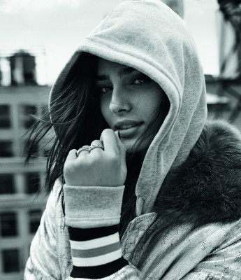 Taylor Hill - photoshoot for TOPSHOP Autumn/Winter Campaign