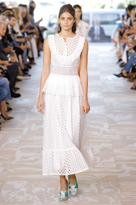 Taylor Hill - TORY BURCH SPRING/SUMMER 2017 fashion show in New York
