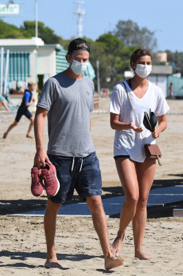 Taylor Hill at the beach during the 77th Venice Film Festival | 03.09.2020
