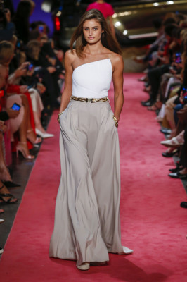 Taylor Hill - Brandon Maxwell Spring/Summer 2019 Fashion Show in New York