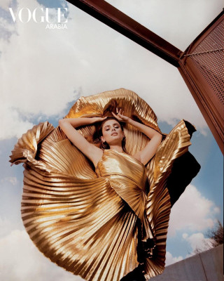 Taylor Hill by Mazen Abusrour for Vogue Arabia (December 2021)