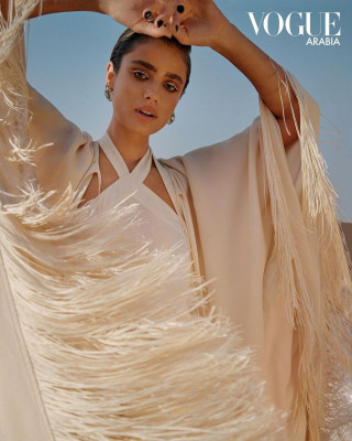 Taylor Hill by Mazen Abusrour for Vogue Arabia (December 2021)