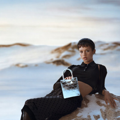 Taylor Russell by Glen Luchford for Prada &#039;Holiday&#039; 2021