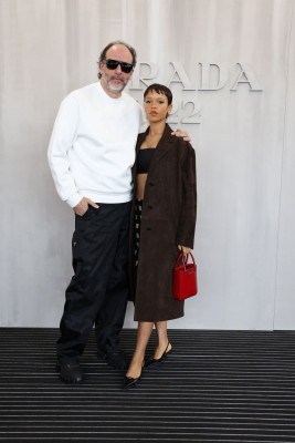 Taylor Russell - Prada Fall 2022 Show at Milan Fashion Week 02/24/2022
