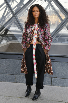 Thandie Newton-Louis Vuitton show during Paris Fashion Week