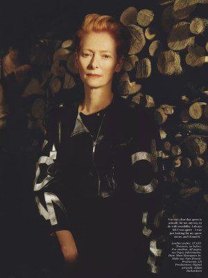 Tilda Swinton by Nikolai von Biscmarck for Vogue UK // Feb 2021