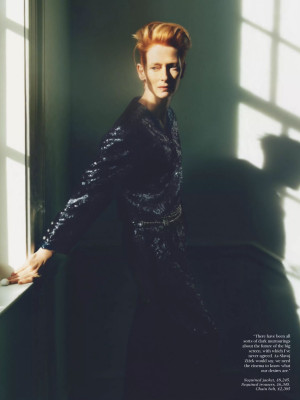 Tilda Swinton by Nikolai von Biscmarck for Vogue UK // Feb 2021
