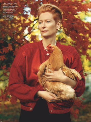 Tilda Swinton by Nikolai von Biscmarck for Vogue UK // Feb 2021